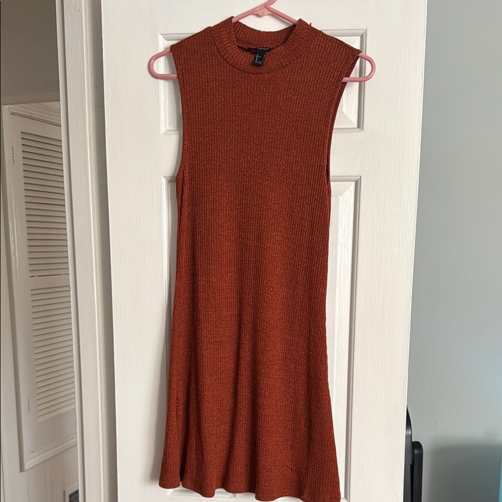 Forever 21 Sleeveless Orange Mini Dress